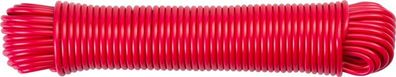 Wäscheleine Cloth-Line L-20 m/4 mm, PVC, rot