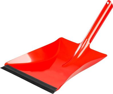 Kehrschaufel Neco 30-0383-15, rot, Gummilippe, 37x24x8 cm