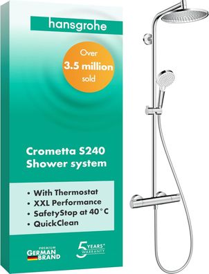 hansgrohe Duschsyst. Showerpipe Crometta S240 1jet
