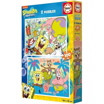 Spongebob Doppelpuzzle 2X100 TEILE