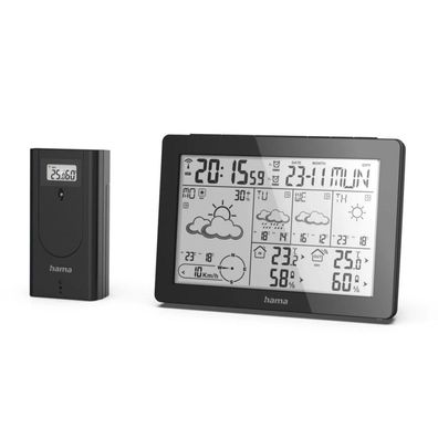 Hama Wettervorhersage-Center Meteotime , schwarz 186369