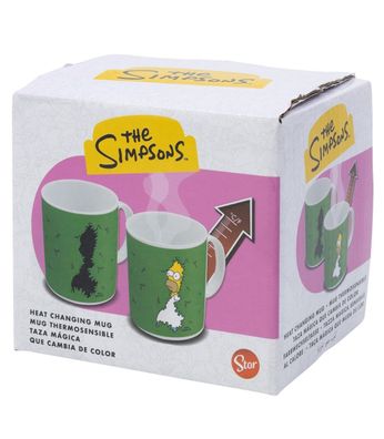 Die Simpsons Homer Farbwechsel Tasse 325 ml mit Geschenkbox