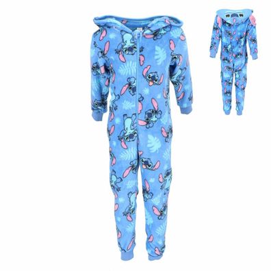 Lilo & Stitch atmungsaktiver Korallen-Fleece Onesie für Kinder Schlafanz