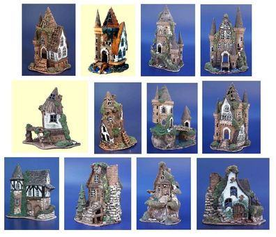 Keramikhäuser / Lichthäuser - The Phantastic Houses 15,5 - 32,5 cm