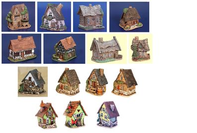 Keramikhäuser / Lichthäuser - The Phantastic Houses 9,5 - 15,0 cm
