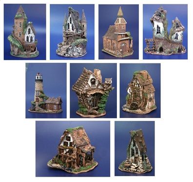 Keramikhäuser / Lichthäuser - The Phantastic Houses 12,5 - 32,0 cm