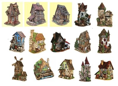 Keramikhäuser / Lichthäuser - The Phantastic Houses 13,0 - 36,5 cm