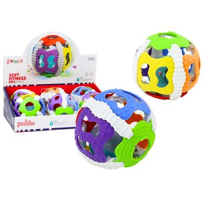 Sinnesball für Babys, Gummi, Lichter, Geräusche, bunt