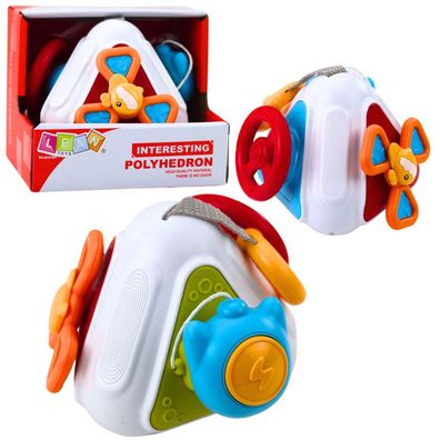 Pädagogischer manipulativer Sensorikwürfel für Kleinkinder, bunt 5-in-1