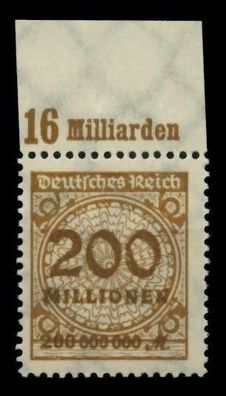 D-REICH INFLA Nr 323APb OR A postfrisch ORA X6D5FAE