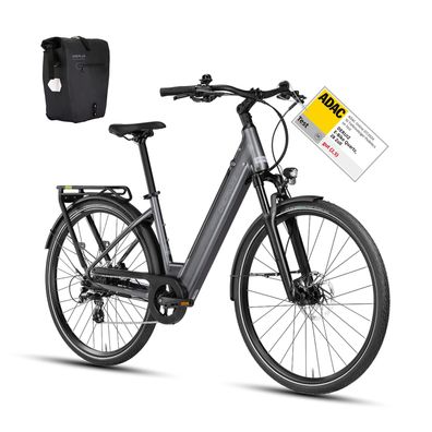 DERUIZ Quartz E-Bike Cityrad 28 Zoll Elektro Fahrrad 644 wh E-City Bike Maximal 161km