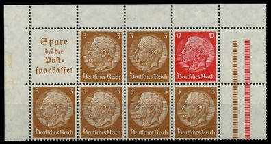 Deutsches REICH Heftchenblatt Nr HB94B postfrisch HB EC X7A17CE