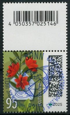 BRD BUND DS WELT DER BRIEFE Nr 3898b ESST ZENTR X97136E
