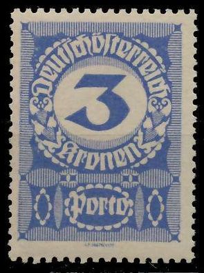 Österreich Portomarken 1920 21 Nr 87y postfrisch X99A076