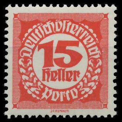 Österreich Portomarken 1920 21 Nr 77x postfrisch X99A0BA