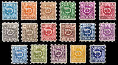 Österreich 1945 Nr 721-737 postfrisch X9D5386