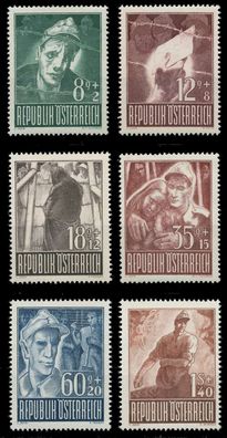 Österreich 1947 Nr 829-834 postfrisch X9DD612