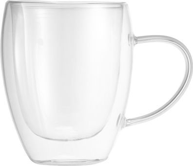 MagicHome Cappuccino Tasse für Kaffee Tee, Thermo mit Doppelwand, 280 ml