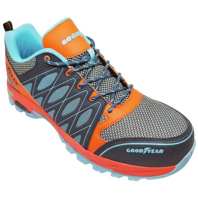 Goodyear GYSHU1583 S1P SRA HRO Sicherheitsschuhe Orange/Blau EU 41
