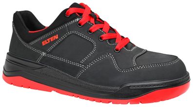 ELTEN Sicherheitsschuhe Maverick Low schwarz rot Gr. 47