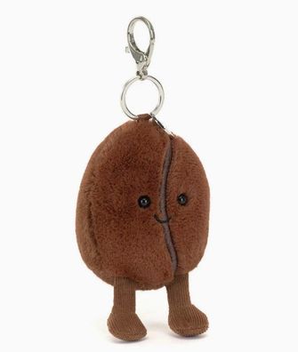 Jellycat Plüschtier-Anhänger in Form einer Kaffeebohne, 10 cm