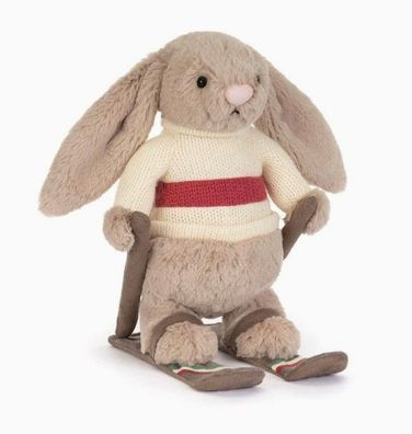 JellyCat - Nagelneuer, etikettierter Gold Medal Ski Rabbit 20 cm