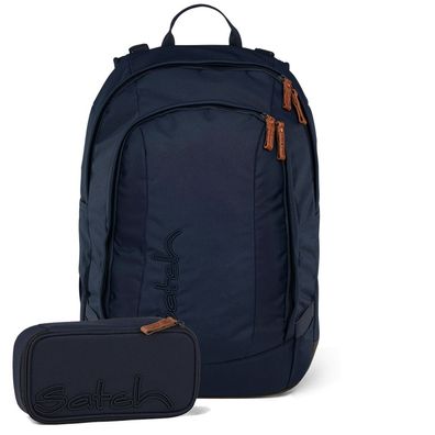 satch Air Set aus air + Schlamperbox AirBsc-2025, Nordic Blue, Mädchen & Jungen