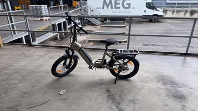 DERUIZ Klapprad 20 Zoll 36RH Ebike 48V/500Wh,8 Gang Shimano/250W/55Nm/60mm Federweg