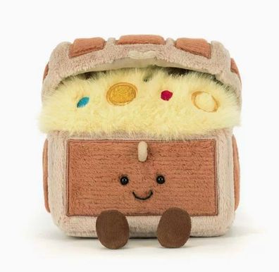 JellyCat - Brandneue Schatztruhe mit Etiketten, 16 cm