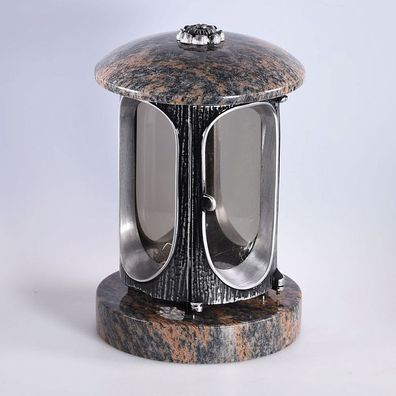 Grableuchte Grablicht aus Granit - Gneis Gneis