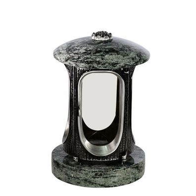 Grabl-ampe mit Rosette Granit Olive green + 4 Ersatzgläser