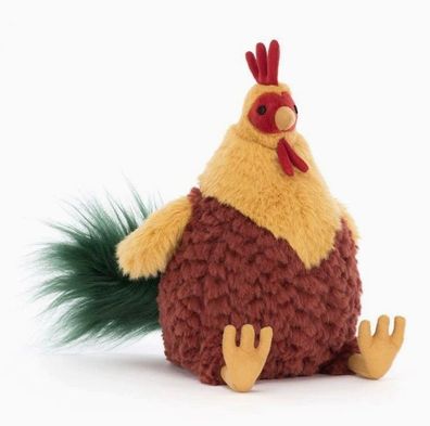 JellyCat - Neu mit Etikett, Clooney Rooster, 21 cm