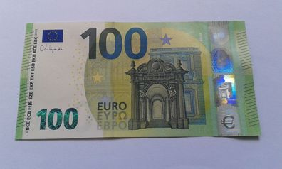 Banknote 100 euro 2019 Geldschein Lagarde EZB Note seltene RC...00006 Serie