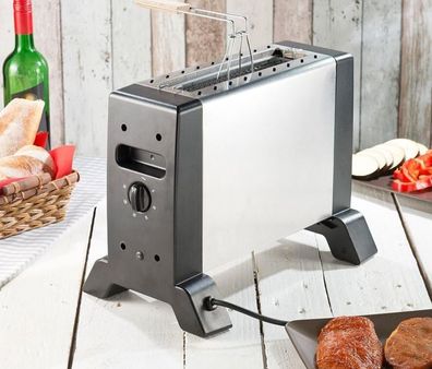 NEU Vertikaler Infrarot Tischgrill Toaster Grill für fettarme Zubereitung braten