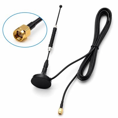 G55C WLAN Antenne 4G LTE 12dBi SMA Stecker WiFi Antenne Funkantenne 3m Magnetfuß