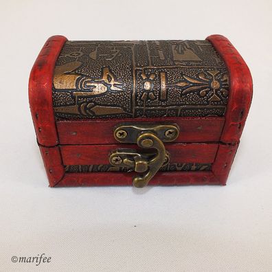Holz-Truhe, Schatzkiste, ägyptisches Motiv, Holz/ Metall Art.-Nr. 12269