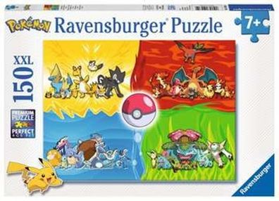 Pokémon Typen - Puzzle - 150 Teile Ravensburger Kinderpuzzle