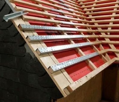 10St. BRIEL Dachlatten Verlängerung Verbinder 1200mm Lattung 3x5 & 4x6cm