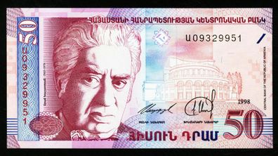 Armenien. 50 Dram 1998. 41. UNC