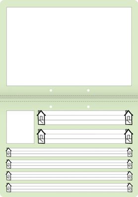 10X Brunnen 1044040 Schreiblernheft, A4 quer, 16 Blatt, Lineatur SL