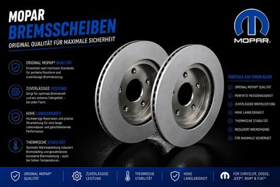 Bremsscheiben VA Ram 1500 Bj:02-25 (Gen.3 & Gen.4) (nur 5-Loch Bremsscheibe) paar