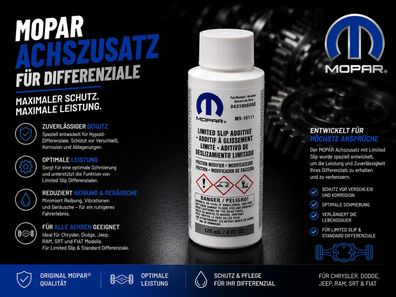 Differenzial Zusatz für gesperrte Achsen (Inhalt 120ml) Mopar