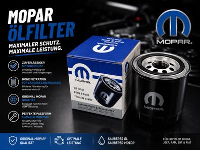 Ölfilter (Ölfilterhöhe 84,58mm) ( 04892339AA MO-339 ) (MOPAR)