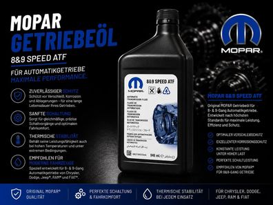 Automatikgetriebeöl 8 & 9 Gang ZF Getriebe (Inhalt 946ml) Mopar
