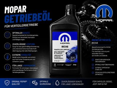 Ausgleichsgetriebeöl MS-9602 NV246 (Inhalt 946ml) Mopar