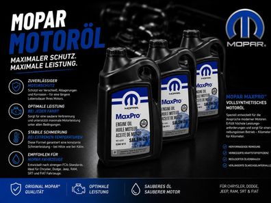 Motoroil 5W20 Mopar MS-6395 ( 3x 5-Liter ) Dodge Chrysler Jeep