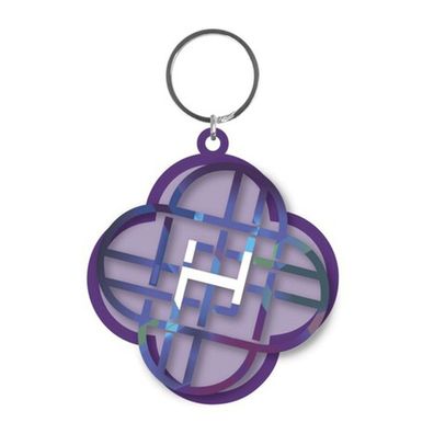 KPop Demon Hunters Huntrix Schlüsselanhänger Spinner mit Logo Motiv mehrfarbig