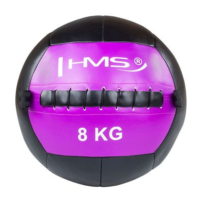 HMS WLB8 Wall Ball 8 kg Trainingsball Medizinball Krafttraining Violett