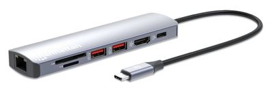 Manhattan 153966 laptop-dockingstation & portreplikator Kabelgebunden USB 3.2 Gen 2 (