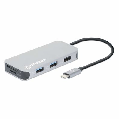 Manhattan 130615 laptop-dockingstation & portreplikator Kabelgebunden USB 3.2 Gen 1 (